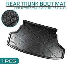 Car Floor Mat Carpet For Toyota Yaris Vios Belta 2007 2008 2009 2010-2013 Rear Trunk Anti-mud Cover 2024 - buy cheap