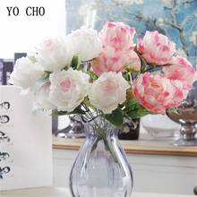 YO CHO 7 Heads Silk Flower Artificial Peonies Bouquet Imitation Peony Wedding Flowers Bouquet Arrangement Home Decor Fake Flores 2024 - buy cheap