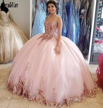 Elegante y dulce vestido de quinceañera para niña, vestidos de cumpleaños de 15 años, corsé, vestido de graduación, vestido de desfile de talla grande 2024 - compra barato