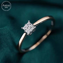 Aazuo горячая Распродажа 100% 18 к белое золото Настоящее принцесса бриллианты шесть крапанов кольцо подарок для женщин коробки для украшений с подсветкой Рождественский подарок Au750 2024 - купить недорого