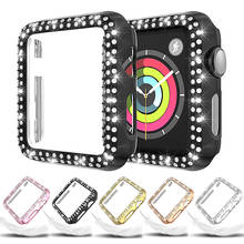 Diamond Case For Apple Watch Series SE 6 5 40mm 44mm iWatch Screen Protective cover PC Watch Case 4 3 2 1 case 38mm 42mm 2024 - buy cheap