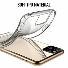 Мягкий прозрачный противоударный силиконовый чехол из ТПУ для iPhone 11 Pro Max XR X XS Max 7 8 6 6S Plus Многоцветный Защитный чехол 2024 - купить недорого