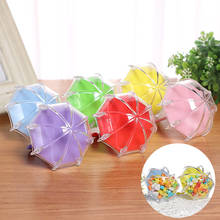 Mini caixa guarda-chuva de plástico para doces, caixa multicolor de doces para casamento, aniversário, festa de natal, chá de bebê, caixa vazia de presente 2024 - compre barato