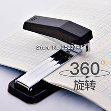 Grampeador rotativo 360 graus para mesa, grampo afiado de desktop com grampos, para escritório, papelaria, escola e casa 2024 - compre barato