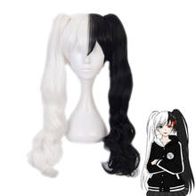Danganronpa Monokuma Long Ponytails Wig Cosplay Costume Dangan Ronpa Heat Resistant Synthetic Hair Women Carnival Party Wigs 2024 - buy cheap