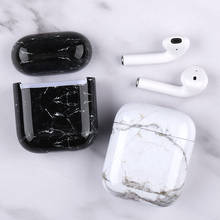 Мраморные Чехлы для Apple AirPods 1 2 чехол Bluetooth наушники Мягкий силиконовый чехол для AirPods 1 2 Коробка для хранения наушников Funda 2024 - купить недорого