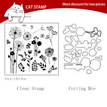 Naughty Dandelion Dies Clear Stamps For Scrapbooking Card Making Photo Album Silicone Stamp DIY Decorative Crafts 2024 - buy cheap