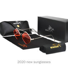 2020 nuevas gafas de sol irregulares sin marco mujeres gradiente aleación marco marca gafas de diseñador moda femenina tonos NX 2024 - compra barato