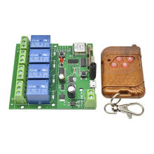 Módulo de placa de relé WIFI inalámbrico, interruptor de retardo de Control de 4 vías para casa inteligente, IOT, DC 5-32V/220V, 4 canales 2024 - compra barato