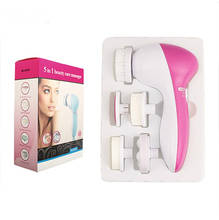 Máquina de lavado Facial eléctrica 5 en 1 para mujer, limpiador de poros faciales, masaje de limpieza corporal, Mini masajeador para el cuidado de la piel, herramientas 2024 - compra barato