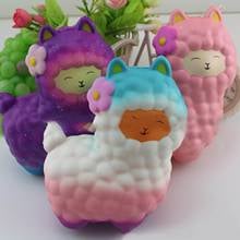 Kawaii Alpaca Sheep Stress Relief Toy Fruit Scented Slow Rising Squeeze Toy Animal Shape Anti-stress Decompression Toy Kid Adult 2024 - buy cheap