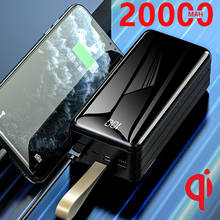 20000mAh Power Bank Portable Charging Poverbank Mobile Phone External Battery Charger Powerbank 20000 mAh for Xiaomi Mi 2024 - buy cheap