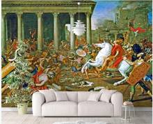 wall paper 3 d home decor custom mural on the wall European Roman War Palace Prince Charming photo wallpaper in the living room 2024 - buy cheap