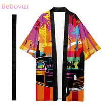 Cárdigan largo suelto estilo japonés para hombre y mujer, Harajuku Haori Kimono, ropa de Cosplay, bata Yukata, talla grande, elemento Pop, XXS-6XL 2024 - compra barato