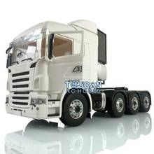 Lesu metal 8*8 chassis cabine 802b para 1/14 rc scania hercules trator modelo de caminhão embutido 2024 - compre barato