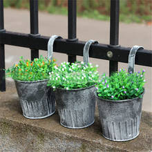 Flower Pot Garden Hanging Balcony Plant Home Decor Metal Iron Potted Planter 2024 - buy cheap