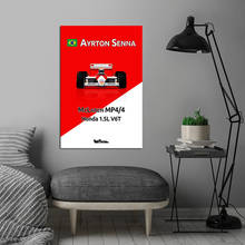 Elton Senna F1 Formula Car Canvas Painting Posters And Prints Pictures On The Wall Vintage Poster Decorative Home Decor Tableau 2024 - buy cheap