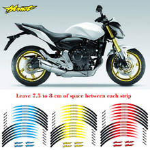New high quality 12 Pcs Fit Motorcycle Wheel Sticker stripe Reflective  Rim For Honda Hornet 250 900 400 2024 - buy cheap