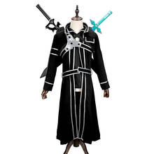 Disfraz de Anime de Sword Art Online para hombre, ropa de Cosplay Kirigaya Kazuto/kirito, para Halloween 2024 - compra barato