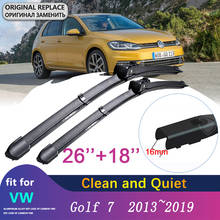 Car Wiper Blade for Volkswagen VW Golf 7 MK7 2013~2019 Windscreen Windshield Wipers Car Stickers 2014  2015 2016 2017 2018 2024 - buy cheap