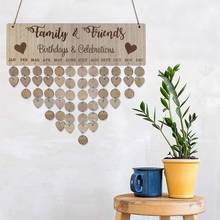 DIY Families Friends Birthday Celebration Calendar Reminder Planner Board Decor 2024 - buy cheap