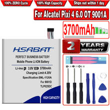 TLp025DC HSABAT 3700mAh/Bateria para Alcatel Pixi TLp025D2 4 6.0 OT 9001A 9001X 9001D 8050D OT-8050 2024 - compre barato