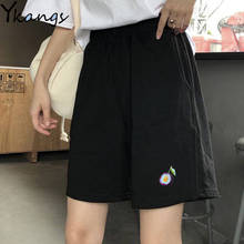 Elastic High Waist Summer 2020 Sport Shorts for Women Running Streetwear Harajuku Korean Style Print Vintage Casual Shorts Femme 2024 - buy cheap