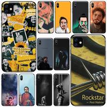 Post Malone rockstar Phone Cases for iPhone 11 12 pro XS MAX 8 7 6 6S Plus X 5S SE 2020 XR Soft silicone cover shell funda capa 2024 - buy cheap