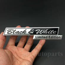Calcomanía de aluminio de edición limitada para maletero de coche, pegatina, emblema, color blanco y negro 2024 - compra barato