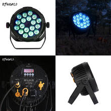 DJWIRLD-Luz LED RGBWA + UV 6 en 1 para Dj, equipo de iluminación de escenario para exteriores, resistente al agua, 18x18W, Control DMX, 1/2/4 unidades 2024 - compra barato