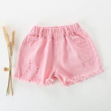 Children Clothing Summer New Girls Denim Shorts Beach Casual Shorts Baby Pants For Girls Baby Clothes 2-12 Years Old 2021 New 2024 - buy cheap