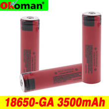100% Новый оригинальный 18650 GA 3,7 v 3500 mah 18650 литиевая аккумуляторная батарея для фонариков 2024 - купить недорого