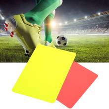 1 par profissional de futebol vermelho e amarelo cartões record futebol jogos árbitro ferramenta equipamento para futebol jogo accessor 2024 - compre barato