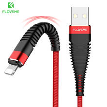 FLOVEME USB кабель для iPhone 11 Pro XS Max XR X 8 7 6 6S 5S SE iPad Быстрая зарядка кабель для передачи данных кабель для мобильного телефона 2024 - купить недорого