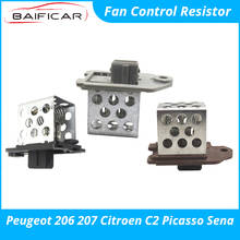 Baificar módulo elétrico de caixa com resistor de controle de ventilador, nova qualidade, para peugeot 206 207, citroen c2, picasso sena 2024 - compre barato