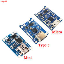 1PCS Great IT 5V 1A Micro USB 18650 type-c Lithium Battery Charging Board Charger Module+Protection Dual Functions TP4056 18650 2024 - buy cheap