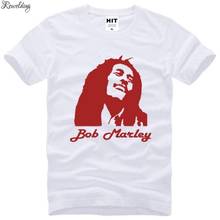 Camisetas con estampado de Bob y Marley para hombre, ropa informal de algodón con cuello redondo de manga corta 2024 - compra barato