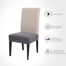 Solid  Dining Chair Cover Elastic Half-wraped Seat Case for Kichen Wedding Banquet Hotel Chair Cushions Cover Removable Washable 2024 - buy cheap