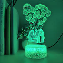 Lámpara LED de dibujos animados para habitación de bebé, luz nocturna 3D con Control de teléfono inteligente, cambio de Color, decoración de ambiente para fiesta, regalo para niños 2024 - compra barato