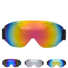 Gafas de esquí Monolayer UV400 para hombre, lentes de esquí antivaho, para nieve, esquí, Snowboard, gafas de montar, gafas de ciclismo a prueba de viento, 2019 2024 - compra barato