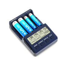 SKYRC NC1500-cargador de batería inteligente de 4 ranuras, descargador y analizador para pilas AA/AAA Ni-MH para juguetes RC, piezas de repuesto 2024 - compra barato