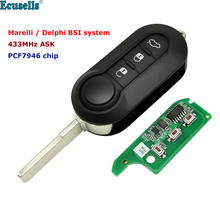 3 Button Remote Car Key ASK 433Mhz For Fiat 500 Grande Punto Doblo Qubo Marelli BSI or for-Delphi BSI System PCF7946 Chip 2024 - buy cheap