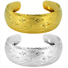 Anniyo-brazaletes africanos para mujer, Color dorado/plateado, joyería de Dubái, brazaletes árabes etíopes, regalos de fiesta nupcial #037002 2024 - compra barato