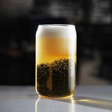 Creative Can Shaped Beer Glasses Craft Drinking Glasses Cocktail Water Glass Mug Tumbler Cup Great for Any Drink 2024 - buy cheap