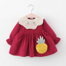 Vestido de princesa de manga larga para niña, moda de otoño, ropa para recién nacido, 0-2 años, 2020 2024 - compra barato