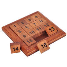 New Wood Number 1-16 Puzzle IQ Math Brain Teaser Logic Wooden Puzzles Game Math Toys Table Game Play for Adults Children Toy 2024 - buy cheap