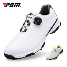 1 пара PGM обувь для гольфа мужская спортивная обувь водонепроницаемые ручки Пряжка сетчатая подкладка дышащие Нескользящие мужские кроссовки для тренировок XZ095 2024 - купить недорого