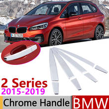 for BMW 2 Series F45 F46 Active Tourer Gran Tourer 2015~2019 Chrome Door Handle Cover Car Accessories Stickers Trim Set 2016 2024 - buy cheap