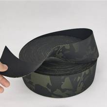 Fita elástica de camuflagem preta mcbk, fita de tecido para tingimento elástico de correia com 1m de comprimento e 8cm de largura, faça você mesmo 2024 - compre barato