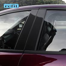 Cubierta de protección de ventana de pilar central de fibra de carbono BC, embellecedor de ventana para Alfa Romeo Giulia stelvio, accesorios exteriores de coche 2024 - compra barato